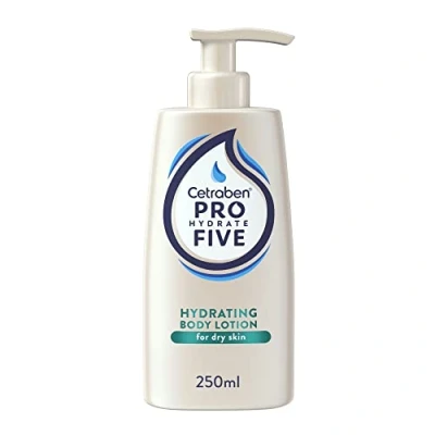 Image of Pro Hydrate Five Daily Body Moisturising Lotion 250 ml with Ceramides and Vitamin B5, Perfect for Dry Skin, Vegan Friendly, Cruelty Free