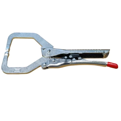 Image of PTI Automatic Locking Vice Grip Pliers 7&quot; C Clamp Auto Heavy Duty, Adjustable Opening Metal DIY Woodworking