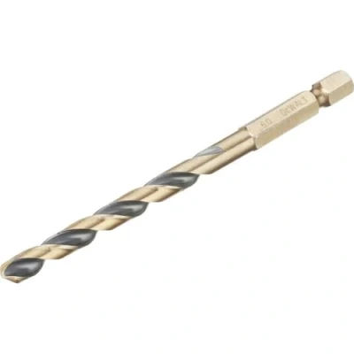 Image of DeWalt Black and Gold Hex HSS G Drill Bit 6.0mm
