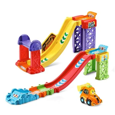 Image of VTech Go! Smart Wheels 3 in 1 Launch and Go Raceway