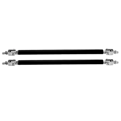 Image of Frontlippe Strebe Splitter Rods Black Car Bumper Lip Bar 1 Pair 20Cm Front Support Strut Modification Rod