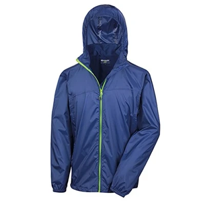 Image of Result Urban Outdoor Wear HDi Quest Lightweight Stowable Jacket L Navy/Lime