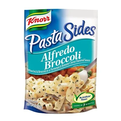 Image of Knorr Pasta Sides: Alfredo Broccoli (Pack of 4) 4.5 oz Bags