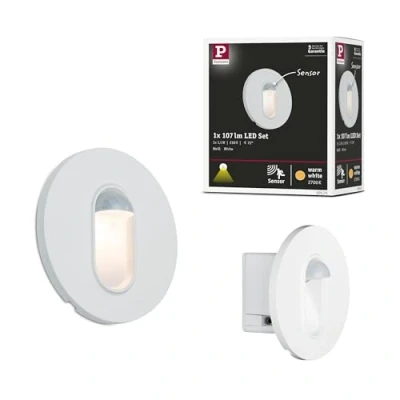 Image of Paulmann 92925 LED recessed luminaire wall round incl. 1x2.7 watt spotlight white spot plastic lamp 2700 K