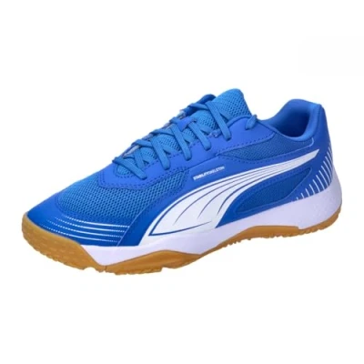 Image of Puma Solarflash III JR Unisex Handball shoes for kids, Size: 10K, Team royal/white Imitation leather/ textile