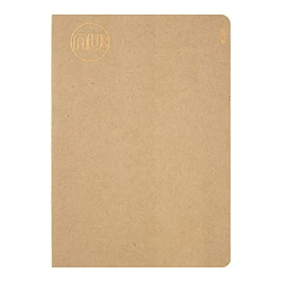 Image of NU Notebooks Kraft Range Manilla Stitched Spine A5 Notebook Stationery Professional Notepad 80 Pages,NU003807