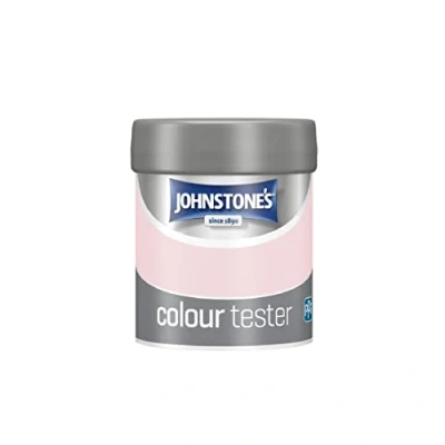 Image of Johnstone&#039;s Paint Tester Pots Wall &amp; Ceiling Rosebud Emulsion Easy to Apply Dry in 1 2 Hours 75ml