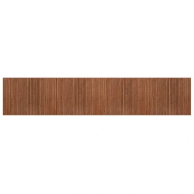 Image of vidaXL Rug Rectangular Brown80x400 cm Bamboo