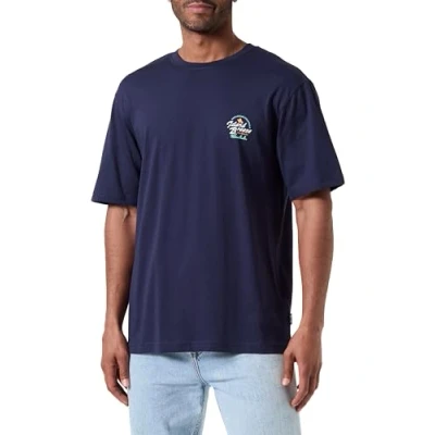 Image of ONLY &amp; SONS Men&#039;s Onsmarlowe Life RLX Summer Ss Tee T Shirt, Blazer Navy, M