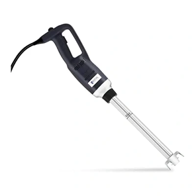 Image of Royal Catering RCSM 500 400 Hand Blender Stick Immersion Mixer (Ergonomic Handle, W, 18,000 RPM, Splash Cover, Rod Length mm, Stainless Steel) Black