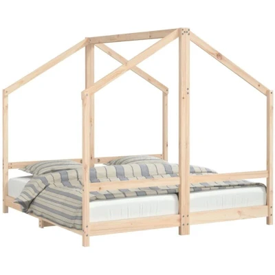 Image of vidaXL Kids Bed Frame 2x(80x160) cm Solid Wood Pine