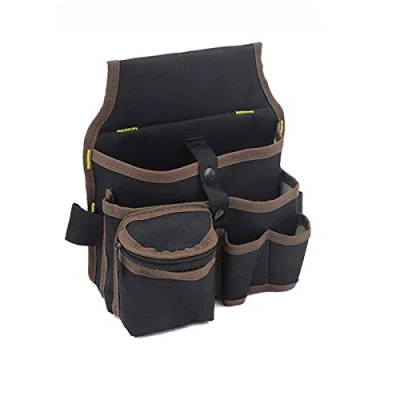 Image of Waterproof, wear resistant Oxford canvas material, thickened tool bag with adjustable belt for electricians technicians
