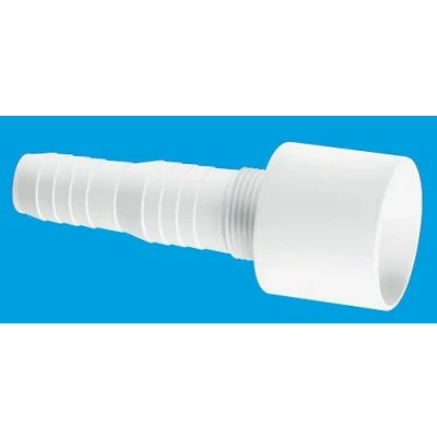 Image of McAlpine Multifit WMF3 Nozzle Socket 38mm Straight for Connection to 1 1/2in Manufactured Out of Polypropylene Comes with All Necessary washers