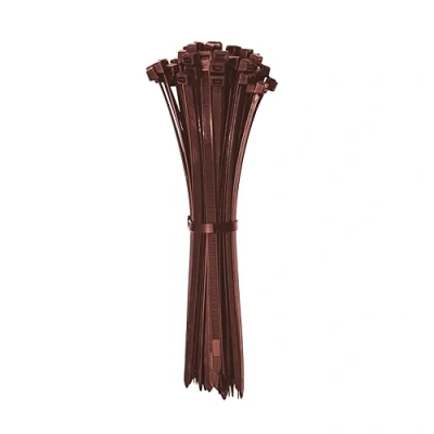 Image of ERKO Cable Ties Brown 8 inch 200 x 3.6 mm 100 Pieces for Home, Office, Garden and Workshop, Management, Indoor Outdoor use, Short
