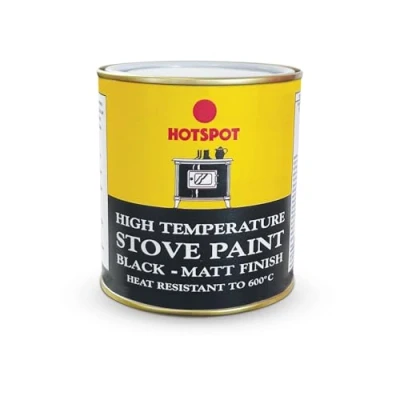 Image of Hotspot HS201040 Stove Paint Matt 500ml, Black