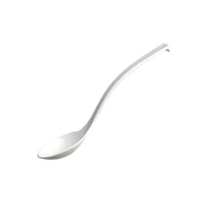 Image of APS White Deli Spoon 230mm(L). Pack quantity: 6. Colour: