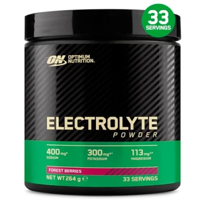 Image of Optimum Nutrition Electrolyte Powder, Forest Berries Ready to Mix Formula, Sodium Magnesium Potassium Food Supplement for Workouts and Intense Training, 264 g, 33 Servings