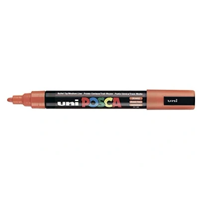 Image of Posca UNI BALL MARKER Pen PC 5M ORANGE Single