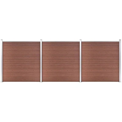 Image of vidaXL Garden Fence WPC 526x186 cm Brown