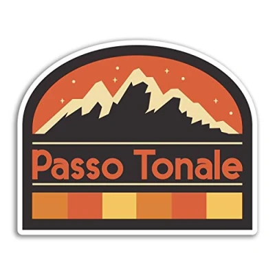 Image of 2 x 10cm Passo Tonale Italy Vinyl Stickers Fun Sticker Laptop Luggage #32968 (10cm Wide)