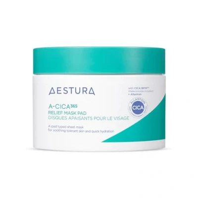 Image of AESTURA A CICA 365 RELIEF MASK PAD 4X Soft Facial Pads for Quick and Easy Soothing Dry All Skin Types, Strengthens Moisture Barrier, Dermatologist Tested, 60