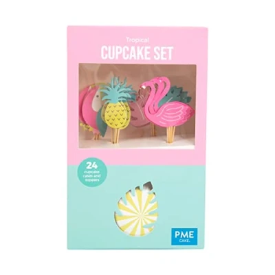 Image of PME Cupcake Set Tropical, of 24