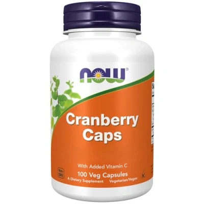 Image of Now Foods, Cranberry Caps, with Vitamin C, High Dose, 100 Vegan Capsules, Vegetarian, Soy Free, Gluten Non GMO