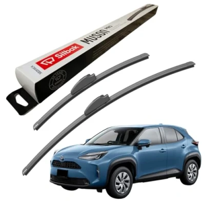 Image of Silbak Windscreen Wipers, for TOYOTA YARIS CROSS (2020 ONWARDS) Wiper Blades, 600mm/400mm