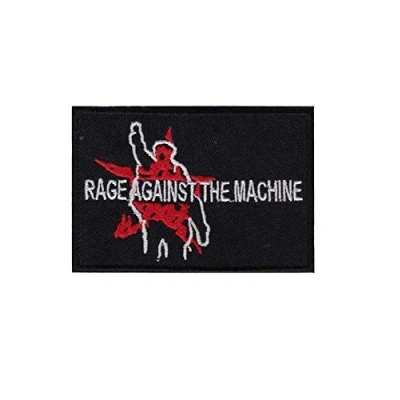 Image of Rage Against The Machine Machine_4 Patch Badge Embroidered Iron on Applique Souvenir Accessory