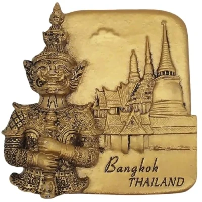 Image of 3D Bangkok Thailand Fridge magnet souvenir gift,Home &amp; Kitchen Decoration magnetic sticker refrigerator craft collection