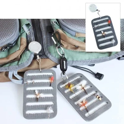 Image of Fly Fishing Zinger with Patch attached, keep your favourite flies handy