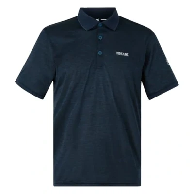 Image of Regatta Mens Remex II Jersey Quick Dry Short Sleeve Polo Shirt Top Black 5XL