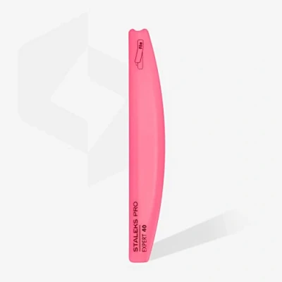 Image of Staleks Pro EXPERT 40 Slanted Plastic crescent nail File BASE for disposable files Model SPBE