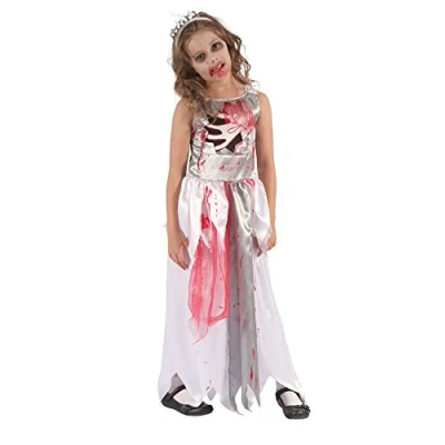 Image of Bristol Novelty CF070 Bloody Zombie Queen Costume, Medium, 122 134 cm, Approx Age 5 7 Years, (M)