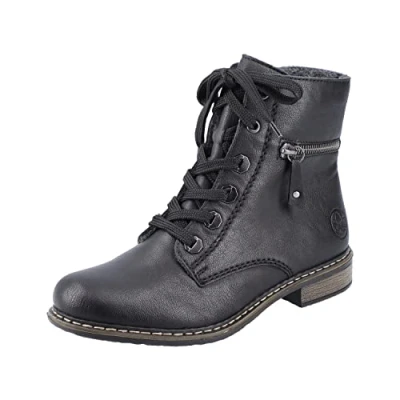 Image of Rieker Women&#039;s 71208 Fashion Boot, Black, 6.5 UK