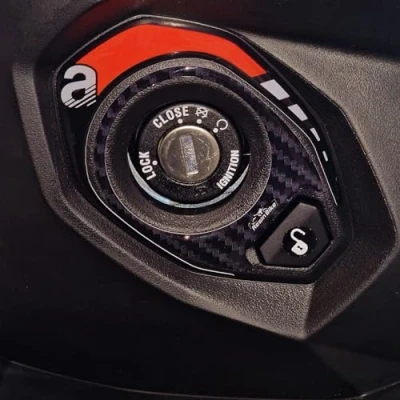 Image of Resin Bike Motorcycle 3D Stickers Compatible with Aprilia SR 125 200 2022 2023. Key AreaProtections from Impact and Scratches. Gadget Moto
