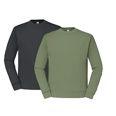 Image of Fruit of the Loom Men&#039;s In Sweat Sweatshirt Set, 1x Graphite, Olive &amp; Hlkauf Block, XXL