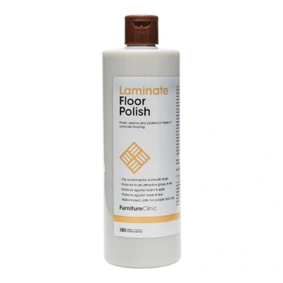 Image of Laminate Floor Polish Polishes to a Glossy Sheen Protects Against Stains Fills Scratches and Reduces Wear &amp; Tear For All Types of Flooring 500ml