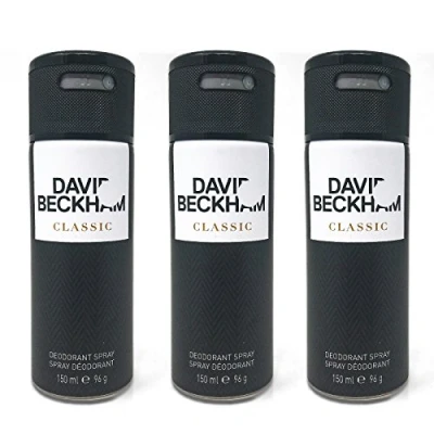 Image of David Beckham Classic Deodorant Spray 150 ml Set of 3 A