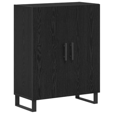Image of vidaXL Sideboard Black Oak 69,5x34x90 cm Engineered Wood
