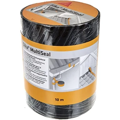 Image of Sika Multiseal, Tear resistant self adhesive sealing strip, 200mm x 10m, Gray
