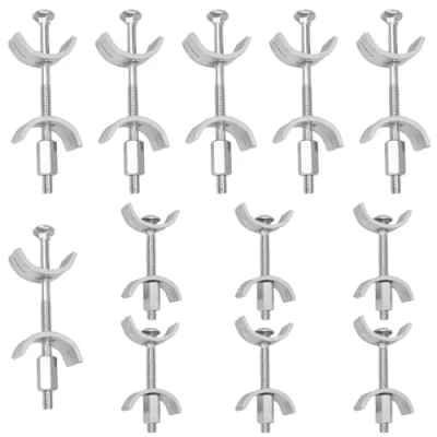 Image of 12pcs Kitchen Countertop Connector Fasteners Furniture Bolts Worktop Joint Connectors Accessories for Worktops Bar Counters（65mm,100mm）