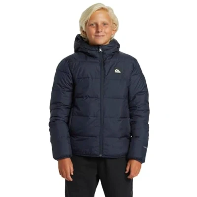 Image of Quiksilver Scaly Reversible Youth Winter jacket for kids, Size: 14y, Dark blue
