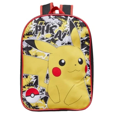 Image of Pokemon Backpack Kids School Bag Boys Girls Nursery Rucksack Pikachu Graffiti