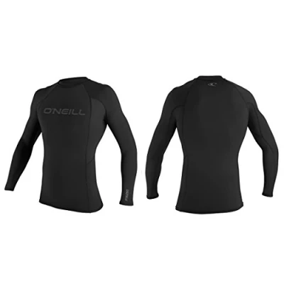 Image of O&#039;Neill Youth Kids Junior Thermo X Long Sleeve Crew Top Black Easy Stretch Quick dry Unisex