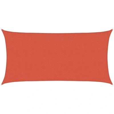 Image of vidaXL Sunshade Sail 160 g/m² Terracotta 3x6 m HDPE