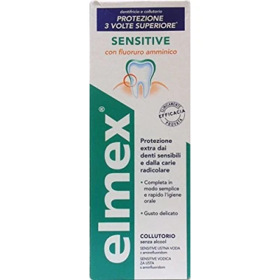 Image of ELMEX Mouthwash Sensitive Plus With Amine Fluoride 400 ml