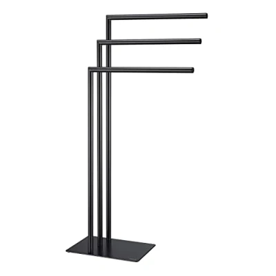 Image of Sealskin Towel Rail, Metal, Black, 200x490x900mm