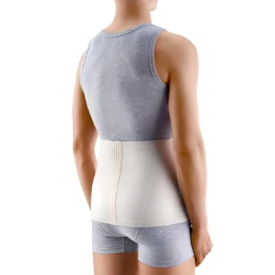 Image of Deluxe Angora &amp; Merino Wool Warming Belt, Rheumatic Back Pain Thermal Brace, RADICULITIS Warmer, Lumbar Kidney Support (Small)