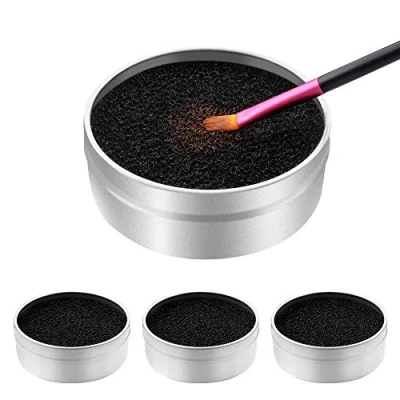 Image of Brush Colour Removal Sponge 3 Pack Dry Makeup Cleaner Sponge, Quick Solution